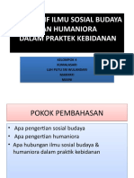 Perspektif Ilmu Sosial Budaya Dan Humaniora Dalam Praktek Kebidanan