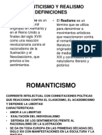 Romanticismo y Realismo 4º