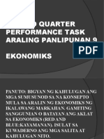 Second Quarter Performance Task1 Diksyonomiks