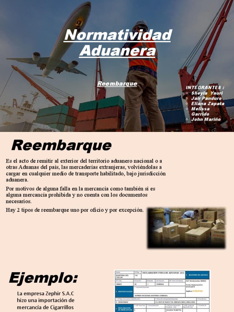 Procedimiento de Reembarque Aduanero | PDF