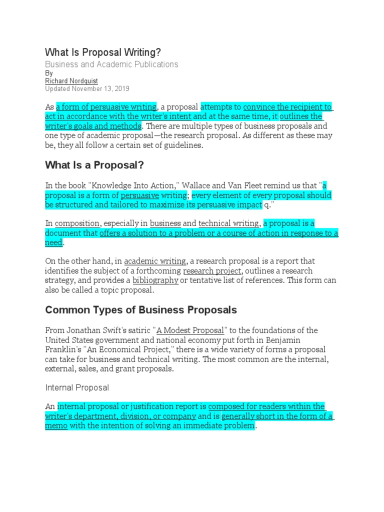 Proposal Writing 101 Pdf Proofreading