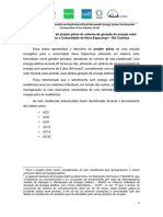 Projeto de energia solar para comunidade ribeirinha na Amazônia