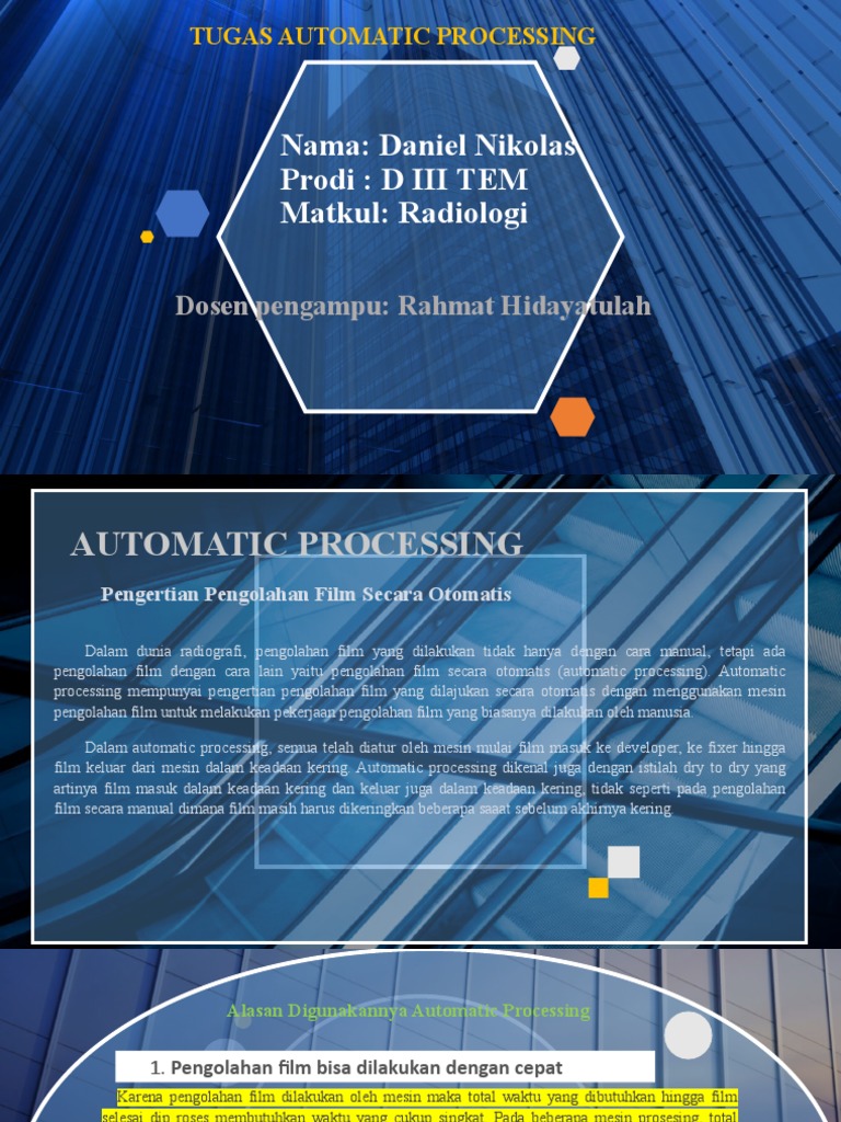 Proses Pengolahan Film Otomatis | PDF