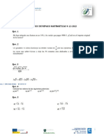 Ejercicios matemáticas 9-12-2022