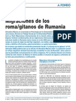 Migraciones de Los Roma Gitanos Rumanos