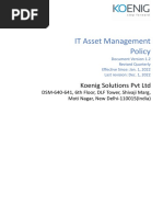 Asset Management Policy