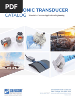 6.0 SNI Ultrasonic Transducer Catalog Ver. 6.0 1