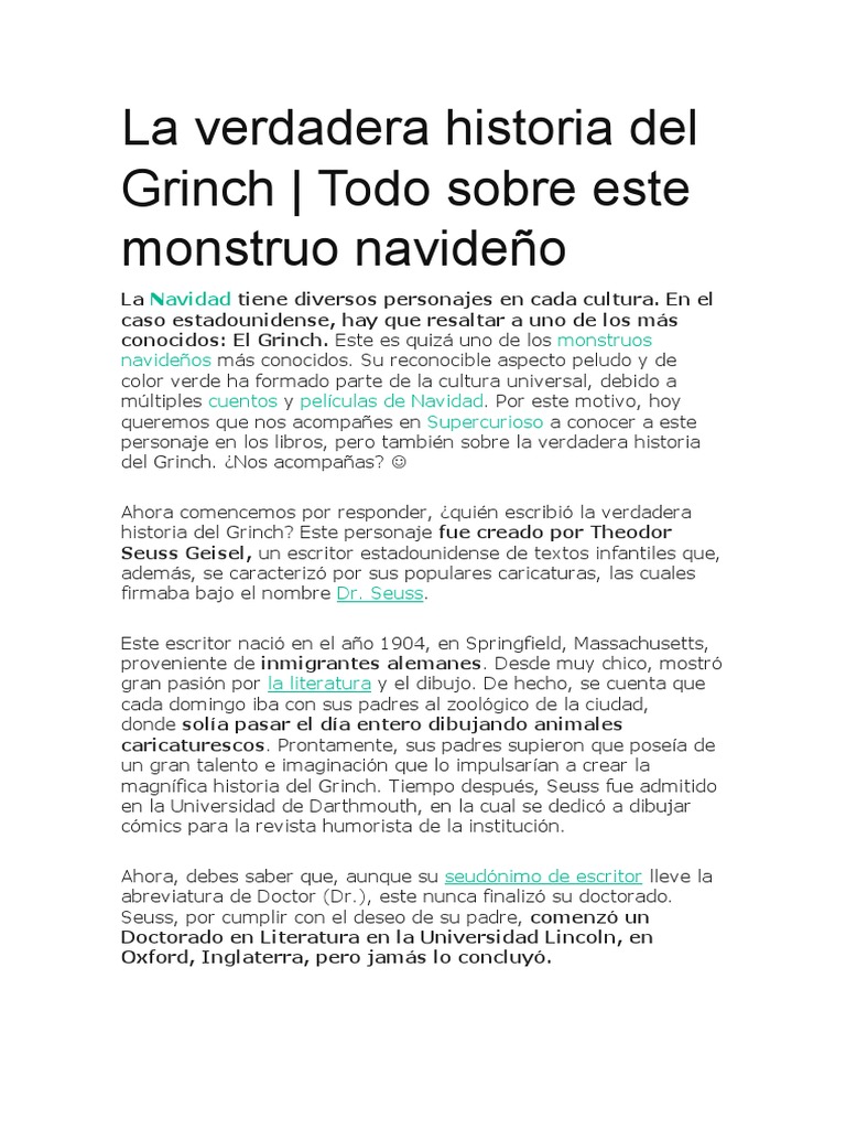 El Grinche PDF Dr. Seuss