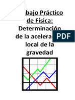 Fisica: Determinacion de La Aceleracion Local de La Gravedad