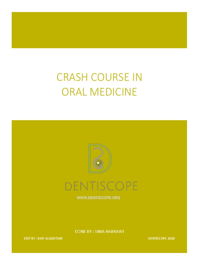 Crash Course in Oral Medicine PDF Biopsy Pain