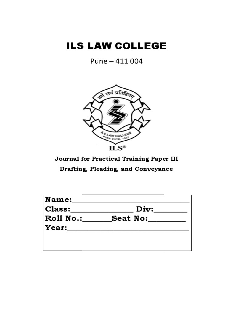 Proforma Practical Training Paper III Div C and D V BA LLB and Div A20