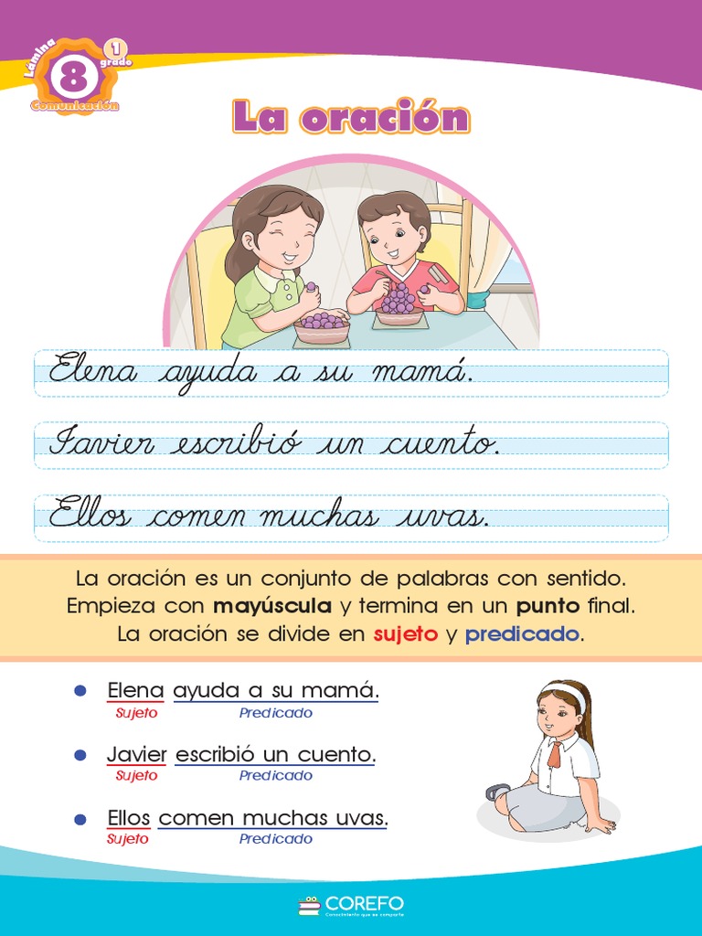 08 - La Oración | PDF | Artes del Lenguaje y Comunicación