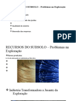 Recursos Subsolo - Problemas