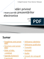 Recomandari Realizare PPT