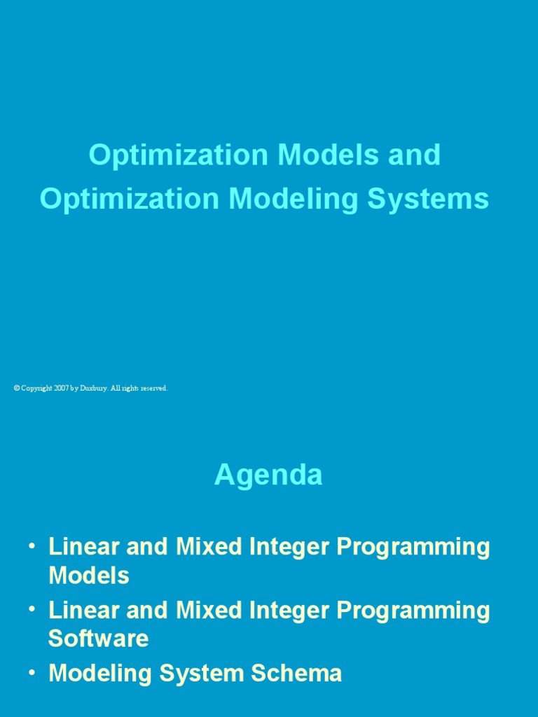 Optimization Modeling For SC | PDF | Mathematical Optimization | Linear ...
