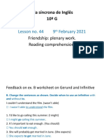 3 - Aula de Inglês - Friendship