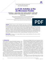 Sensing of Life Activities at The Human-Microwave Frontier