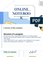 Online Notebook XL by Slidesgo