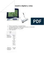 Termohigrómetro Digital y Reloj BOE 327