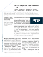 The Prevalence and Types of Glaucoma in An Urban Indian Population: The Singapore Indian Eye Study