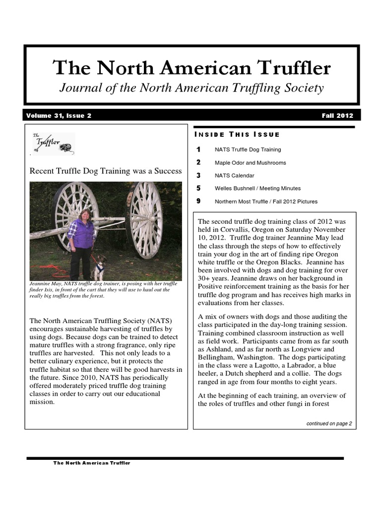 The North American Truffler Truffles Truffling Society | PDF