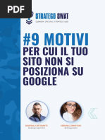 STRATEGO SWAT eBook 9 Motivi Per Cui Il Tuo Sito Non Si Posiziona