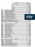 Cross Price List 2011