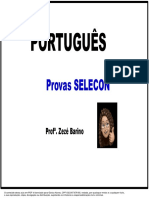 Provas SELECON Português Profa Zezé