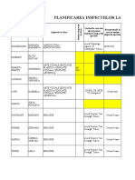 Planificarea Inspectiilor La Clasa Si A Probelor Practice 2022 de Afisat