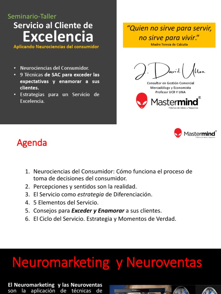 Neurociencias para un Servicio al Cliente Excepcional | PDF | Servicio ...