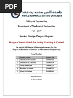 Design of Smart Watch For Eating Tracking Control Report