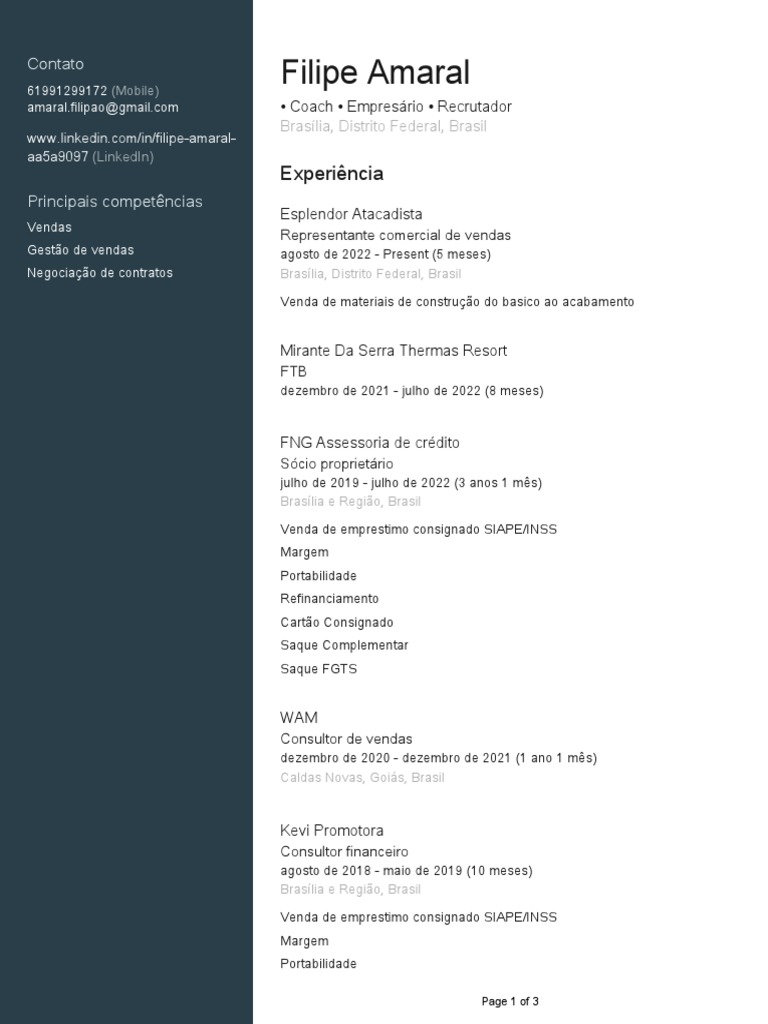 Curriculo Linkedin Download Grátis Pdf Diagrama De Caso De Uso