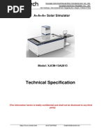 Sun Simulator IV Tester Catalogue XJCM-13A2615