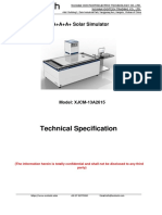 Sun Simulator IV Tester Catalogue XJCM-13A2615