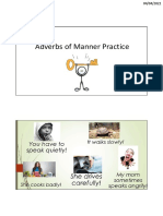 Adverbs of Manner - Slides