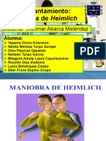 Maniobra de Heimlich: atragantamiento y primeros auxilios