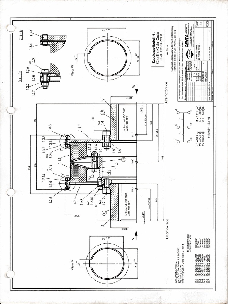 CENTA Flexible Coupling, Centa CX70GSS2 PDF Screw Mechanical