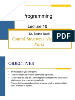 Programming Lecture 10