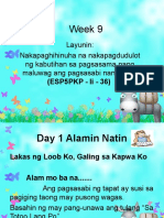 Week 9: Layunin: Nakapaghihinuha Na Nakapagdudulot NG Kabutihan Sa Pagsasama Nang Maluwag Ang Pagsasabi Nang Tapat