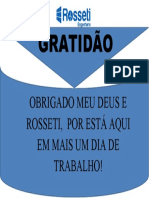 Aviso Rosseti - Gratidão Ao Trabalho