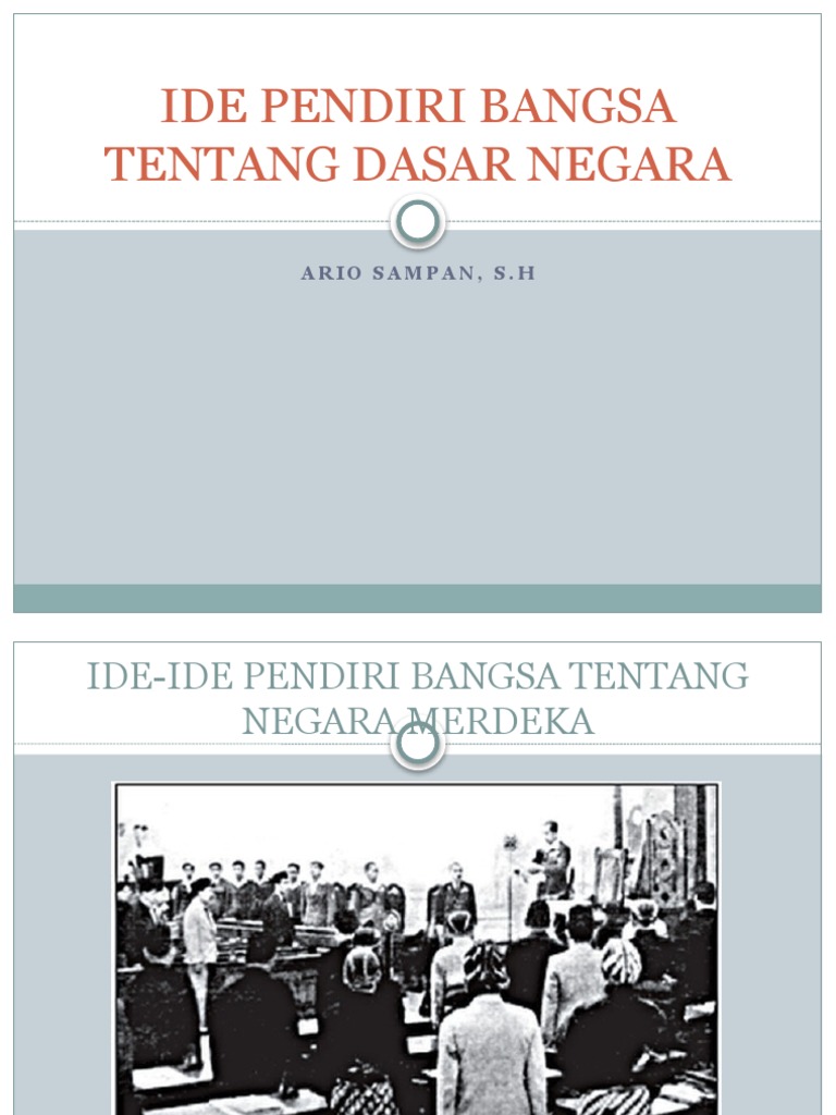 Ide Pendiri Bangsa Tentang Dasar Negara | PDF | Agama & Spiritualitas