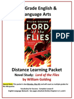 8th Grade Packet 3 Lord of The Flies Phase 3 Distance Learning REVISED PART