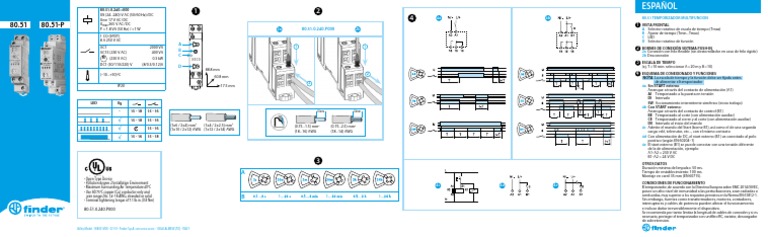 80.51 Instruction Manuals - Series 80 - Finder | PDF | Equipo eléctrico ...