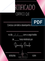 Certificado Daniely