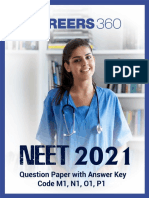 NEET 2021 Question Paper With Answer Key Code M1 N1 O1 P1