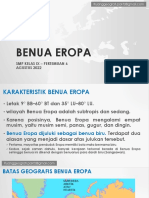 Materi BENUA EROPA Selasa 23 Agustus 2022