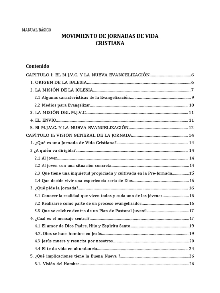 MJVC Manual | PDF | Iglesia Católica | Cristo (título)