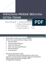 Wirausaha Produk Rekayasa Sistem Teknik