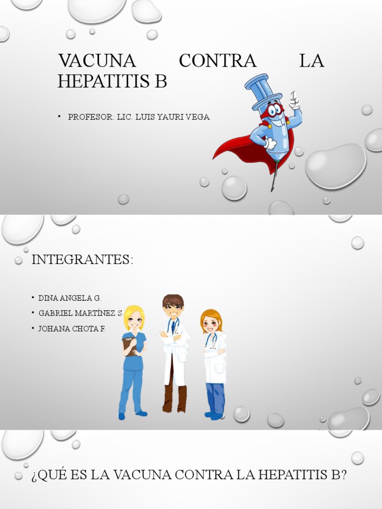 Vacuna Hepatitis B: Información Clave | PDF | Hepatitis B | Vacunas