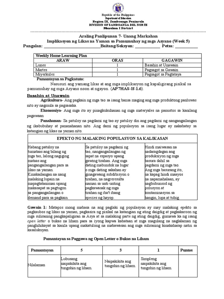 Ap 7 Las Modyul 4 Pdf